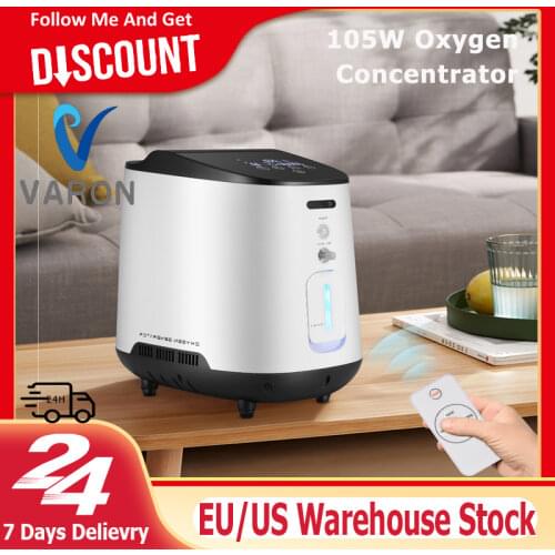 AUPORO 1-7L/min Portable Oxygen Concentrator Machine Adjustable Generator Oxygen Making Machine Home Hospital Oxygen Supply