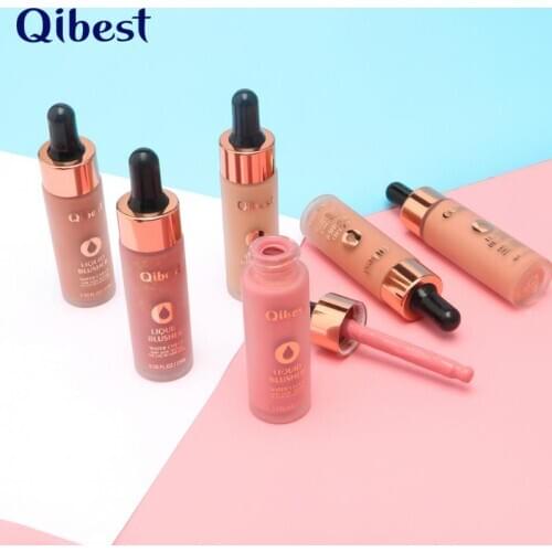 QIBEST 1pc Nude Makeup Moisturizing Brighten Complexion Blush Concealer 6 Color Natural Repair Concealer T1089