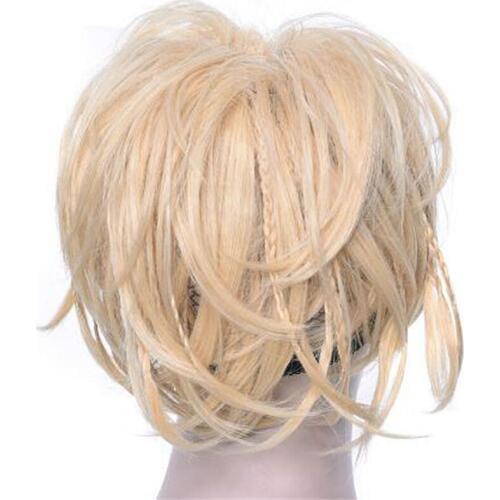 Women Synthetic Hair Hot Sale Hairband Scrunchie Hair Bun Chignon High Temperature Fiber Braid Hair Donut Roller Headband 1PC