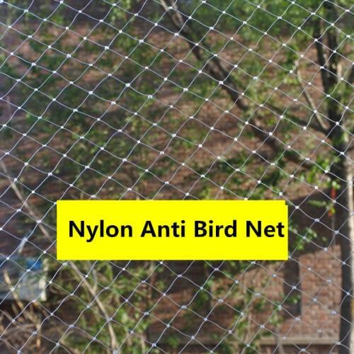 Light blue Nylon Anti Bird Net Netting Mesh For Fruit Crop Plant Tree Bird-Preventing Netting 10/15/20/25M