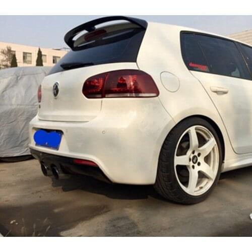 Car Styling ABS Plastic Unpainted Primer Rear Trunk Wing Roof Spoiler Decoration For Volkswagen VW Golf 6 2010 2011 2012 2013