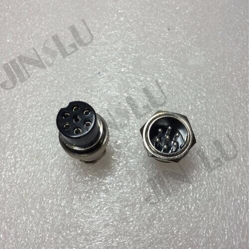 Welding Consumables 7 Prong Pins Pin Plug Socket Connector Aviation Plug for TIG MIG MAG Plasma Cutting Torch