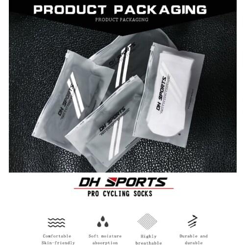 DH 360 Degree Reflective Riding Socks Bicycle Moisture Wicking Socks Outdoor Sports High Elastic Breathable Anti Slip Socks