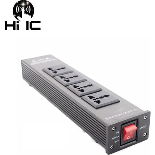 Free Shipping HiFi Audio Shipping Power Supply Filter Power Purifier Socket Lightning Protection extension socket