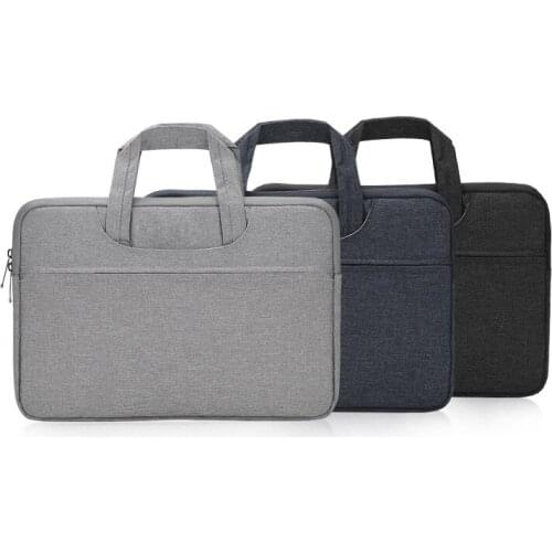 Waterproof Simple Men Briefcases Business Nylon Computer Bag Handbags Portable Zipper Laptop Bags Men Shoulder Bags