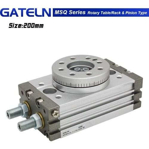 MSQB200R MSQB200A SMC Type Rotary Pneumatic Cylinder Adjustable 0-190 degrees