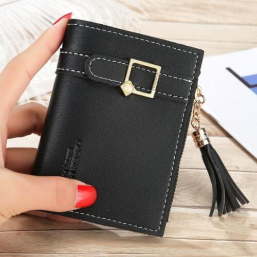 Women Wallets Tassels short Coin Purse Lady Moneybags Girls Purses Clutch Wallet ID Cards Holder Notecase Bags Billfold