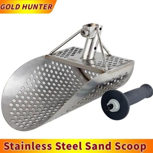 Gold Hunter Hand held metal detector sand scoop shovel spade stainless steel sand scoop metal detector