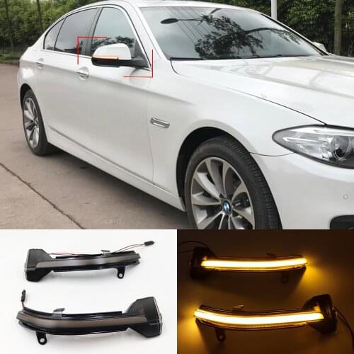 1 Pair For BMW 5 6 7 Series F10 F11 F07 F06 F12 F13 F01 Dynamic Turn Signal LED Rearview Mirror Indicator Blinker Repeater Light