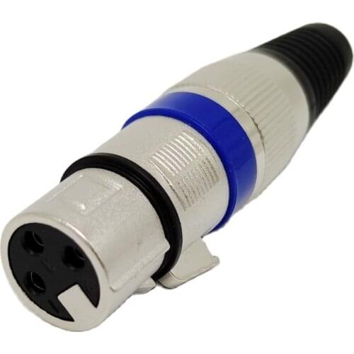 Free shipping 10pcs 3Pin XLR connector Female connector Microphone connector MIC Adapter