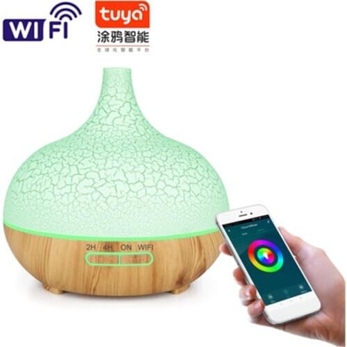 300ml Ultrasonic Air Humidifier Essential Oil Diffuser Aromatherapy Electric Aroma Diffuser With WIFI For Home