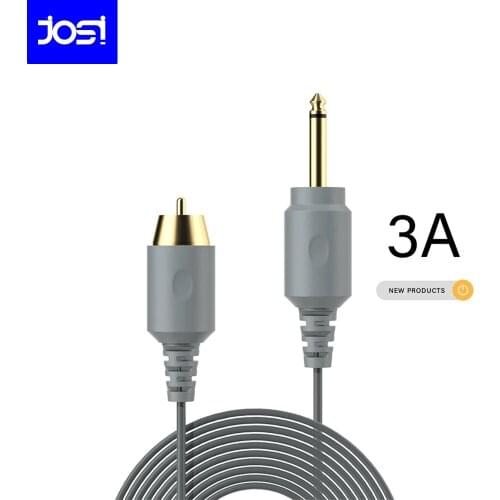 JOSI Tattoo Power Supply 3A Tattoo Clip Cord 2M Length Straight Power Cable For Tattoo Machine Power Supply