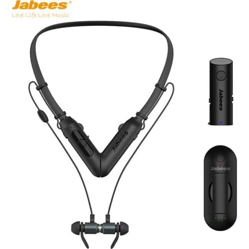 Jabees Bluetooth conversation-enhancing headphones Noise Reduction earphone with double battery