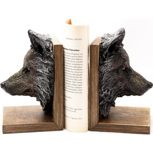 Wolf Head Trinket Book Holder
