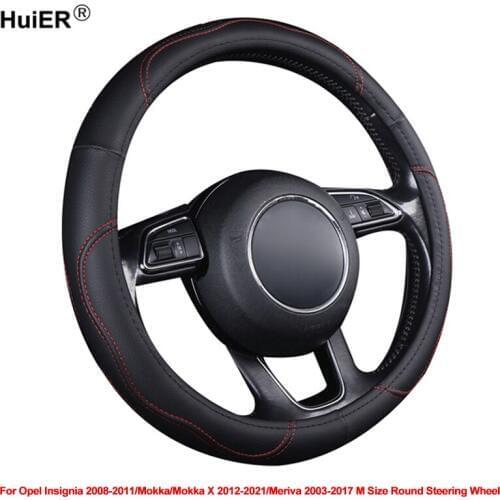 Car Steering Wheel Cover For Opel Insignia 2008 - 2011 Mokka / Mokka X 2012 - 2021 Meriva 2003 -2017 M Size Round Steering Wheel