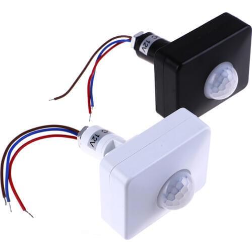 Motion Sensor Automatic Infrared AC 110V 220V PIR Motion Switch Detector DC 12 Volt Lamp Light Outdoor Timer Sensor Switch