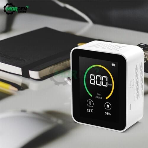 CO2 Detector Intelligent CO2 Meters Gas Detector Analyzer Carbon Dioxide Air Quality Monitor Analyzer Temperature Humidity Meter