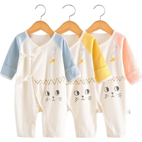 Spring autumn New Baby Clothing Newborn 3M 6M Baby Boy Girl Romper Infant Long Sleeve Jumpsuit Infant Clothes Pajama Outfits