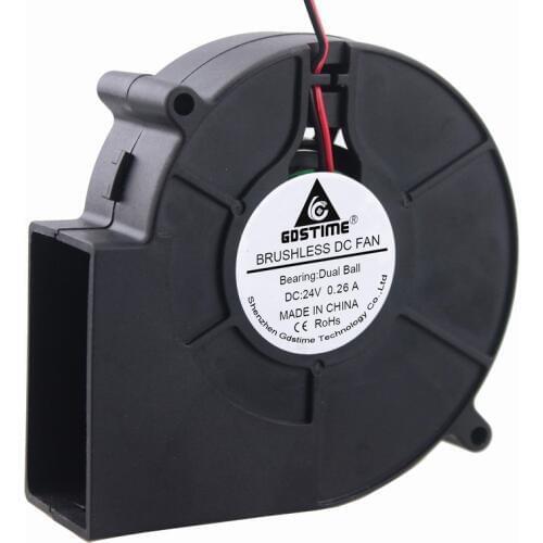 5 PCS Gdstime Dual Ball Bearing DC 24V 97mm x 33mm Blower Turbo Brushless Cooling Fan 97x33mm 9733 30mm