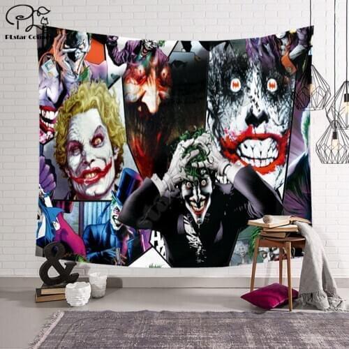 PLstar Cosmos Tapestry Halloween IT Horror 3D Printing Tapestrying Rectangular Home Decor Wall Hanging style-2