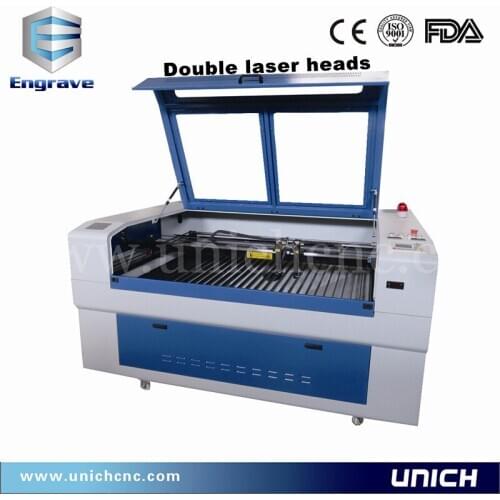 2016 Hot sale double laser heads LXJ1390-2/laser cutting machine