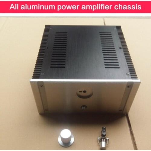All-aluminum Power Amplifier Chassis DIY Audio Case Multi-purpose Shell Amplifier Box Power Supply Enclosure 240*120*257mm