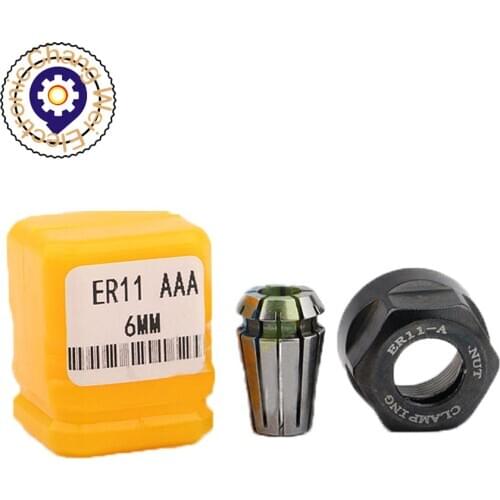 Hot!High-precision ER11A chuck, engraving machine chuck, high-precision lock nozzle, holding range 1-7mm ER chuck