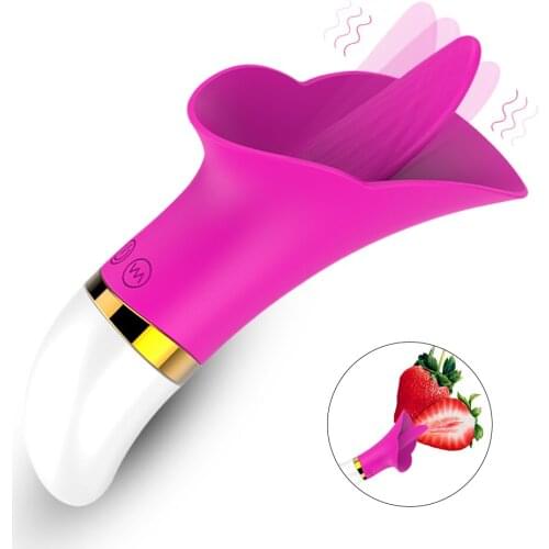 Oral Licking Tongue Vibrator G Spot Massager 12 Frequency Sucking Vibrator Sex Toys for Women Female Masturbator Adult Products