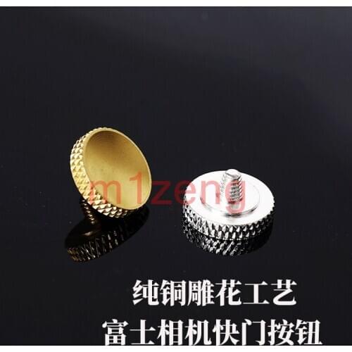Copper convex/concave Shutter Release Button Cap/Cover for Fujifilm xt3 xe3 xt10 x100f Leica M4 M6 m9 canon nikon camera