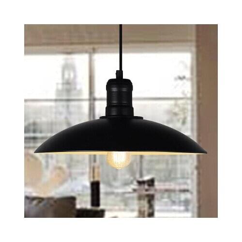 Pendant Light Minimalist Nordic LED Lamp Creative Dinning Room Bar American Country White Metal Vintage Pot Cover lighting