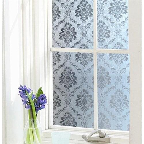 Fashion Window Film Waterproof PVC Frosted Glass Window Privacy Film Sticker Bedroom Bathroom Self Adhesive Film Home Decorative