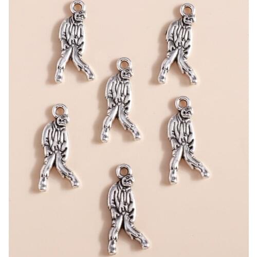 20pcs/lot 12*26mm Trendy Walking Dead Zombie Corpse Charms Fit Necklaces Pendants Bracelets Handmade DIY Jewelry Accessories