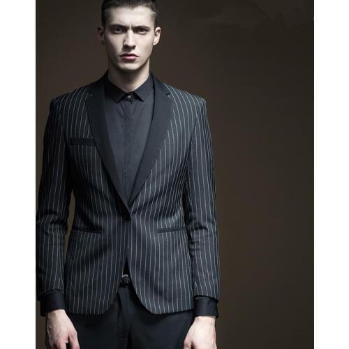 High Quality One Button Groomsmen Shawl Lapel Groom Tuxedos Men Suits Wedding/Prom Best Man Blazer ( Jacket+Pants+Tie) A68