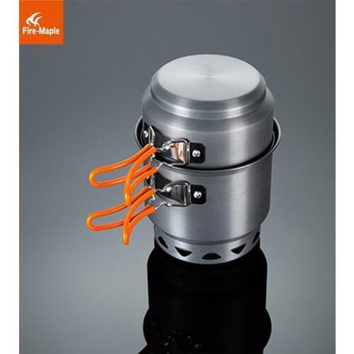 Fire Maple Camping Pot Set Camping Cookware Utensils Outdoor Camping Hiking Picnic Heat Exchanger Aluminum Alloy FMC-218
