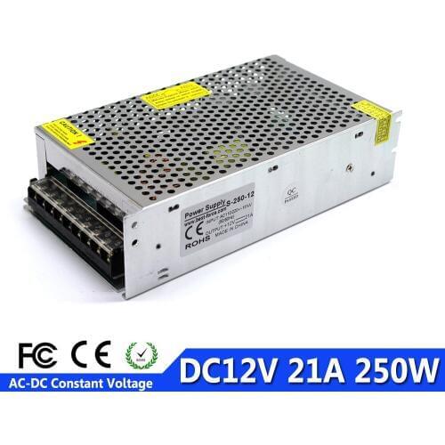 250W 12V 21A AC-DC Power Supply Switching switch For LED lamp 3d printer Transformers 110V 220V AC DC 12V SMPS With Monitor CCTV