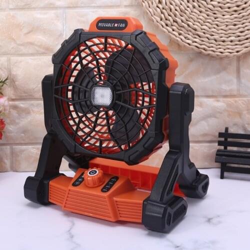 Rechargeable Tent Fan with Lantern 7800mAh Battery Operated Personal Fan with Hanging Hook / USB Charger / LED Light