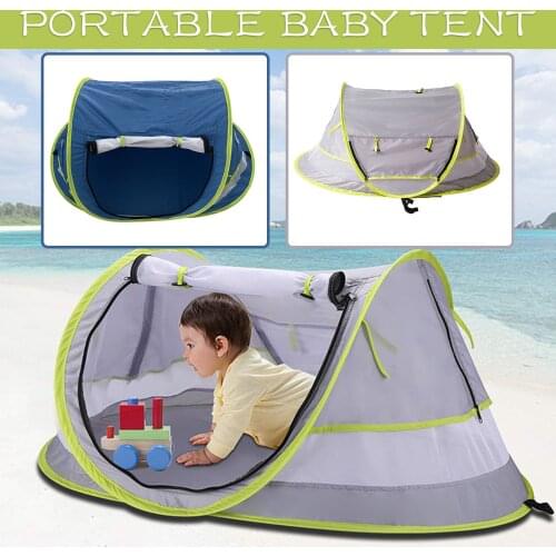 Potable Beach Tent Fold Baby Outdoor Mosquitoproof Travel Tents UV Protection Camping Fishing Sunscreen Tent Cabana Sun Shelter