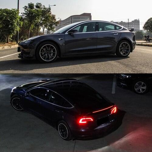 Suitable For Tesla Special Model3 Refit the Wind Wing with Light Tail