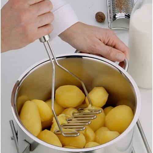 1PC Stainless Steel Potato Masher Practical Kitchen Gadgets Potato Ricer Press