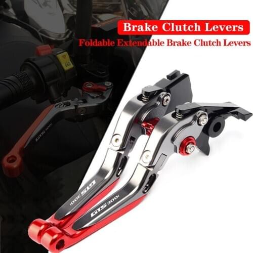 For SYM GTS 300i 2013-2016 GTS 125/250/300 Joymax LM12W 4T LC Evo LM15W LM25W LM30W CNC Folding Extendable Brake Clutch Lever