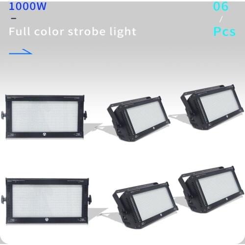 6Pcs/lots Atomic LED 1000W DMX Strobe Light Stroboscope Lights Fit Disco Bar DJ Effect 1000w Strobe Light Stage Flash Equipment