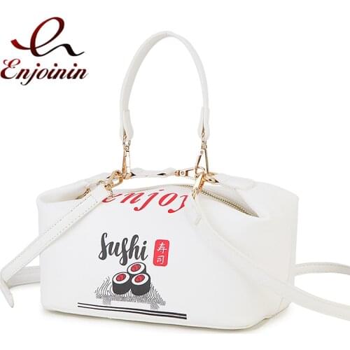 Sushi Box Shape Purses and Handbags for Women Novel Shoulder Bag Female Crossbody Bag White Totes Fashion Girls Clutch Cartoon