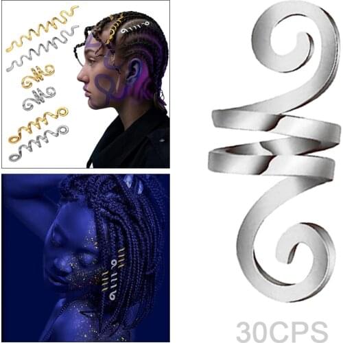 Vikings Spiral hair Beads Tibetan Silver for Beard hair Accessory Women