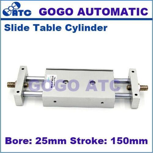 High quality double piston rod actuator STMB25-150 25mm bore 150mm stroke slide table pneumatic cylinder