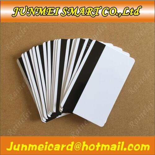 10PCS Resistance Blank PVC Magnetic Stripe Card 2750 OE Hi-Co 3 Track Magnetic Card For Access Control System