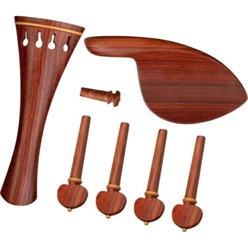 4/4 Violin Tailpiece Endpin Violin Parts Accs Full Set Durable Luthier Parts