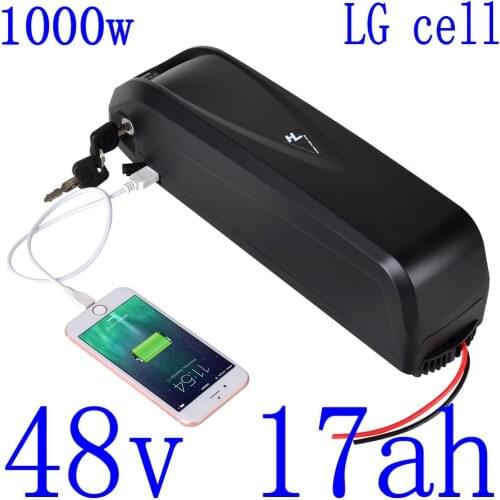 48V 500W 1000W E-bike Hailong Battery 48V 16AH 17AH Lithium Battery 48V 10AH 13AH 13AH 17AH electric bike battery use LG cell