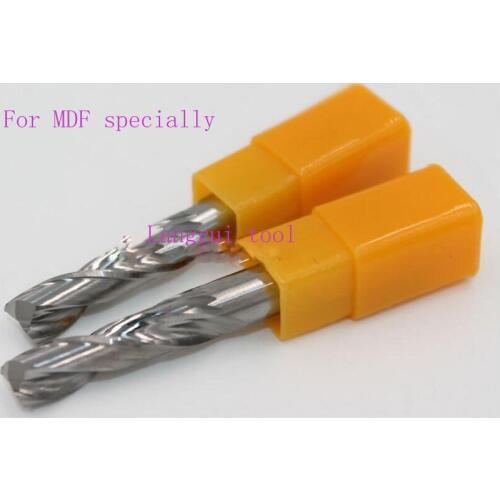 5pcs 6D*42C*80L N Series MDF specially cutting Carbide CNC 2Flutes Spiral Bit End Mill Cutter