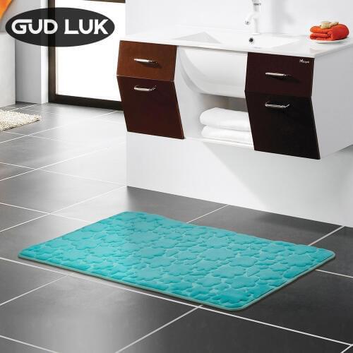 50*80cm 3D Flower Carpeted Sponge Rug Non-slip Good air permeability bathmats Toilet Carpet Rugs Tapete Bathroom mat YH-H-002