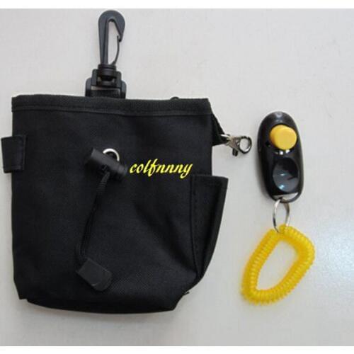 50pcs/lot Fast shipping Dog snack bag, pet snack bag, dog training waist Pouch, pet training bag Pocket Pouch with clicker